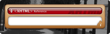 fcXHMTL Reference widget closed screenshot